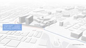 Walking Smart shaded path visualization
